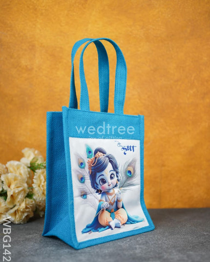 Jute Bag - Krishna Printed Wbg1426 Bags