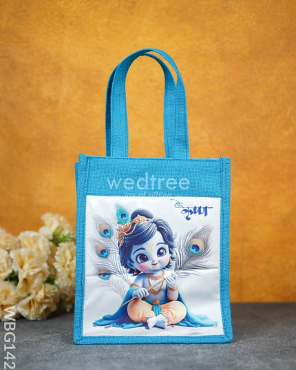 Jute Bag - Krishna Printed Wbg1426 Bags