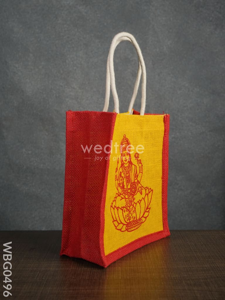 Jute Bag Lakshmi Printed WBG0496 – Wedtree