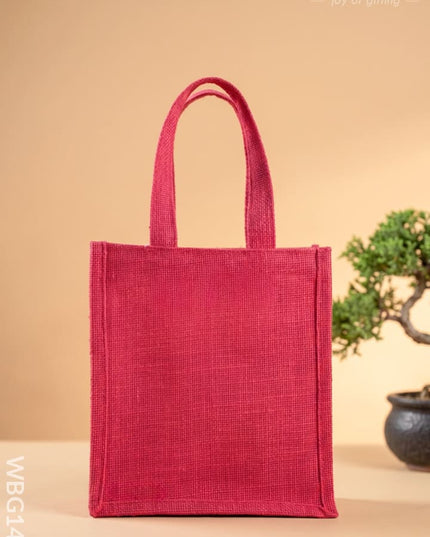 Jute Bag - Lakshmi Printed - WBG1427 - Jute Bags