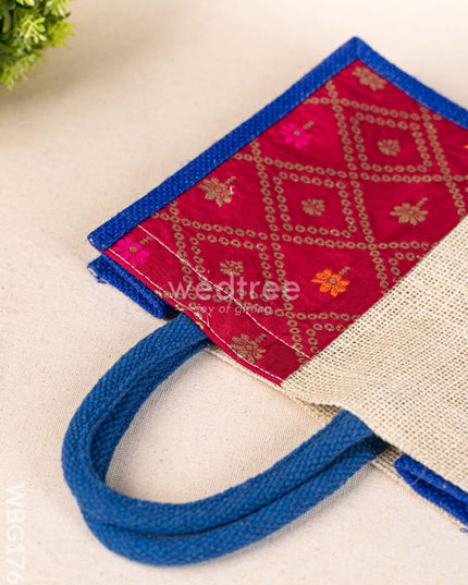 Jute Bag - Pink Border - WBG1762 Jute Bags