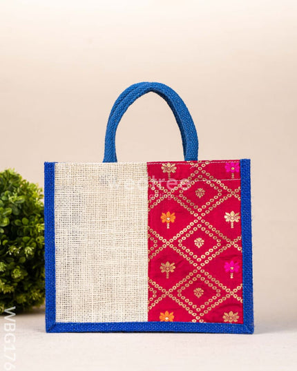 Jute Bag - Pink Border - WBG1762 Jute Bags