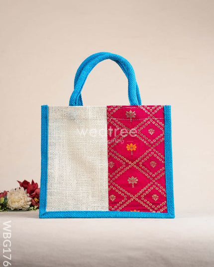Jute Bag - Pink Border - WBG1762 Jute Bags