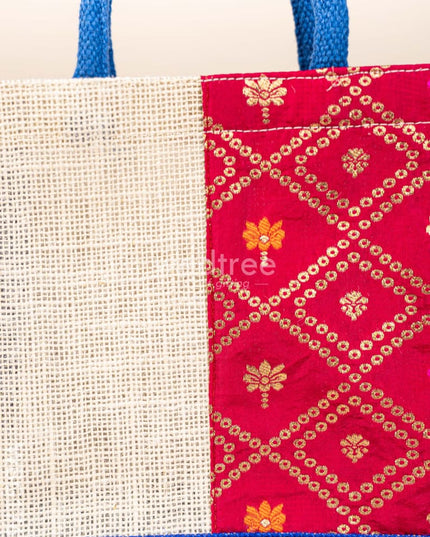 Jute Bag - Pink Border - WBG1762 Jute Bags