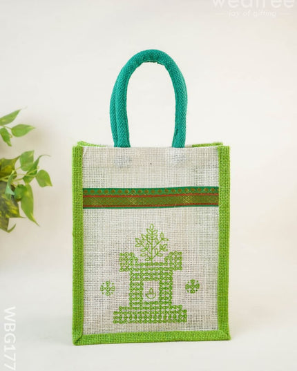 Jute Bag - Tulasi Maadam - WBG1775 - Jute Bags