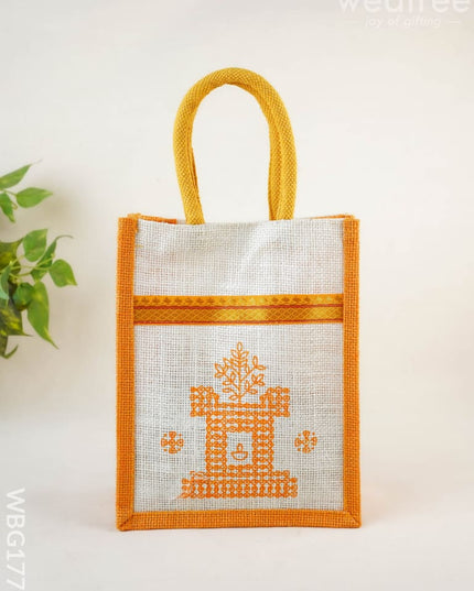 Jute Bag - Tulasi Maadam - WBG1775 - Jute Bags