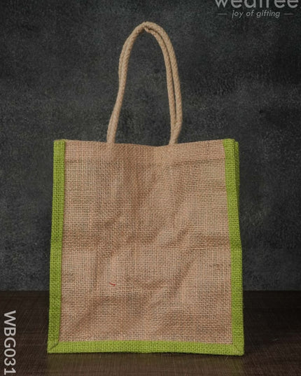 Jute Bag With Abstract Print - Wbg0317 Bags