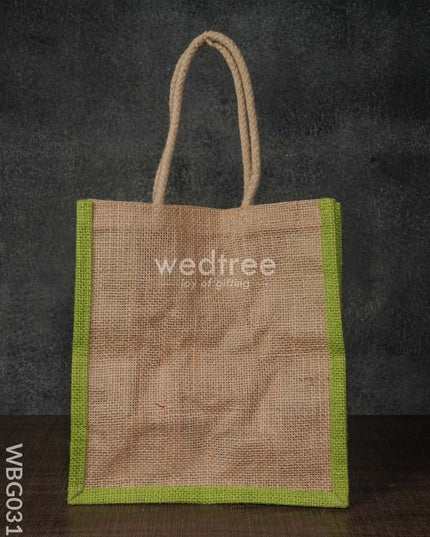 Jute Bag With Abstract Print - Wbg0317 Bags