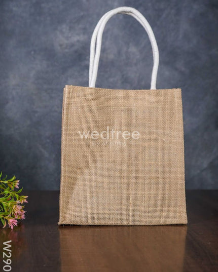 Jute Bag With Baby Krishna Print - W2905 Bags