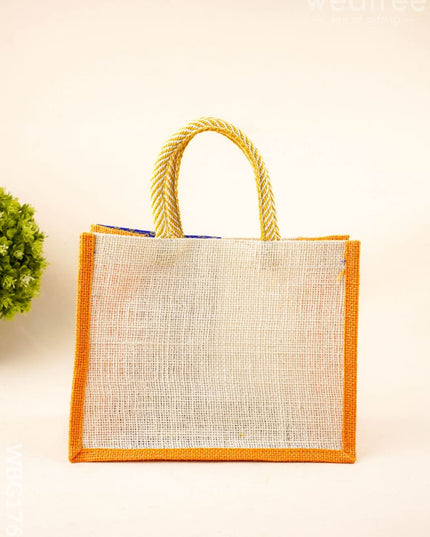 Jute Bag with Contrast Border - WBG1762 - Jute Bags