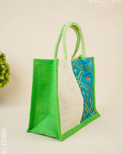 Jute Bag with Contrast Border - WBG1762 - Jute Bags
