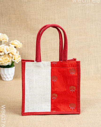 Jute Bag with Contrast Border - WBG1762 - Jute Bags