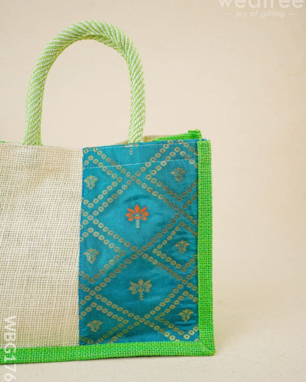 Jute Bag with Contrast Border - WBG1762 - Jute Bags