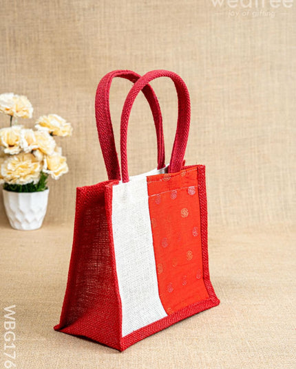 Jute Bag with Contrast Border - WBG1762 - Jute Bags