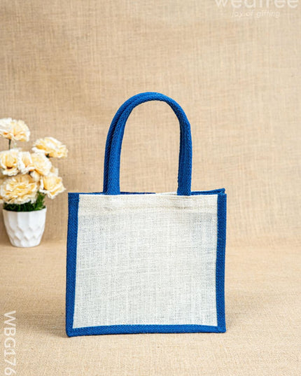 Jute Bag with Contrast Border - WBG1762 - Jute Bags