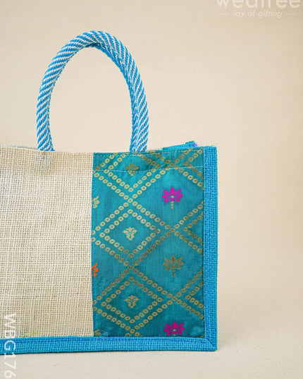 Jute Bag with Contrast Border - WBG1762 - Jute Bags