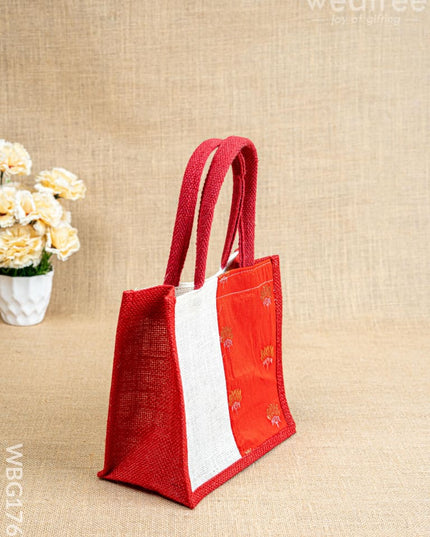 Jute Bag with Contrast Border - WBG1762 - Jute Bags