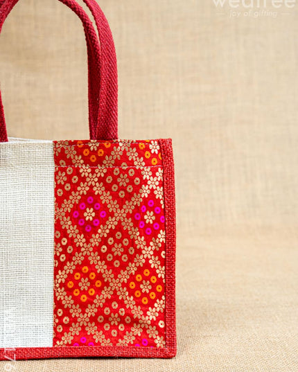 Jute Bag with Contrast Border - WBG1762 - Jute Bags