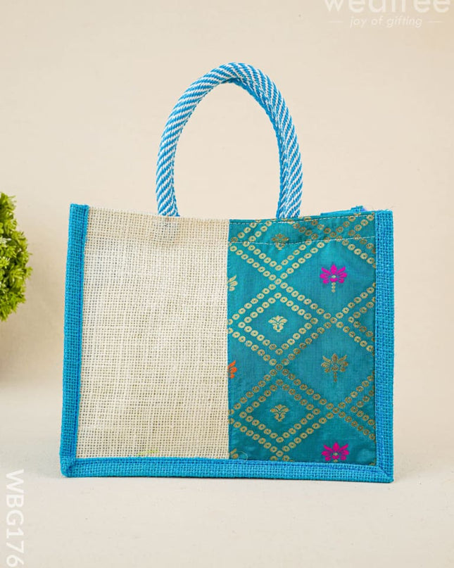 Jute Bag with Contrast Border - WBG1762 - Jute Bags