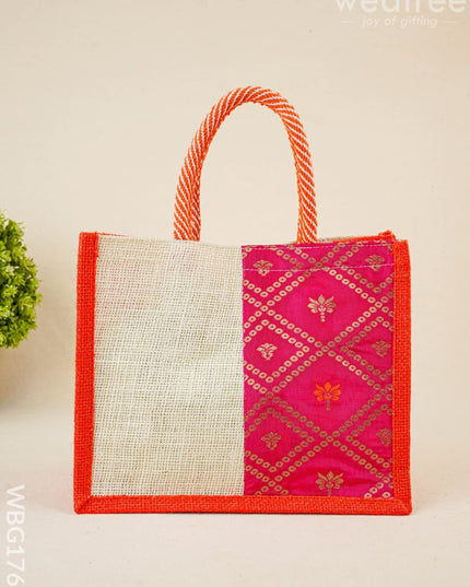 Jute Bag with Contrast Border - WBG1762 - Jute Bags