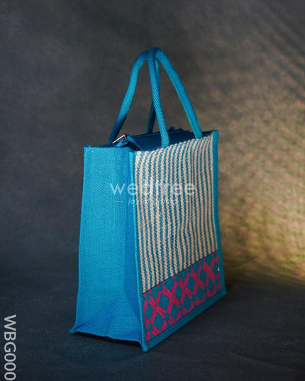 Jute Bag With Floral Patterns - Wbg0003 Bags