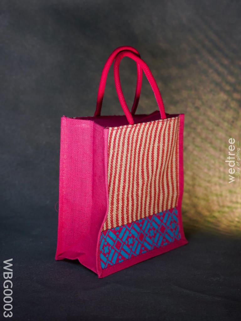 Jute Bag With Floral Patterns - Wbg0003 Bags