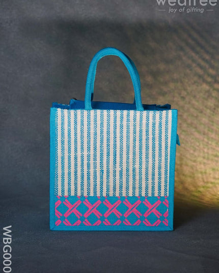 Jute Bag With Floral Patterns - Wbg0003 Bags
