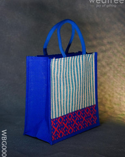Jute Bag With Floral Patterns - Wbg0003 Bags