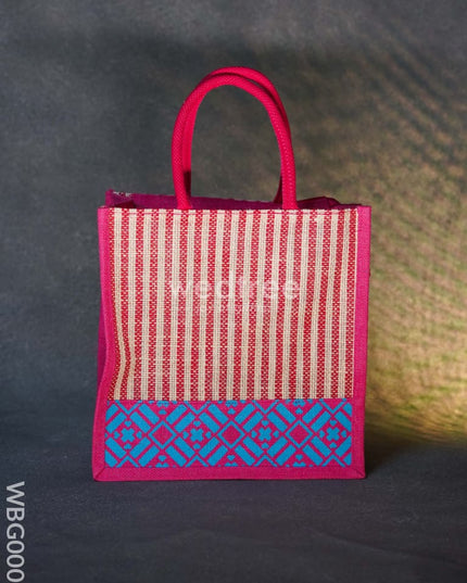 Jute Bag With Floral Patterns - Wbg0003 Bags