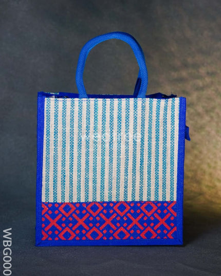 Jute Bag With Floral Patterns - Wbg0003 Bags