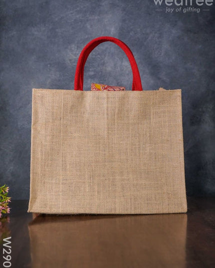 Jute Bag With Kalamkari - W2903 Bags