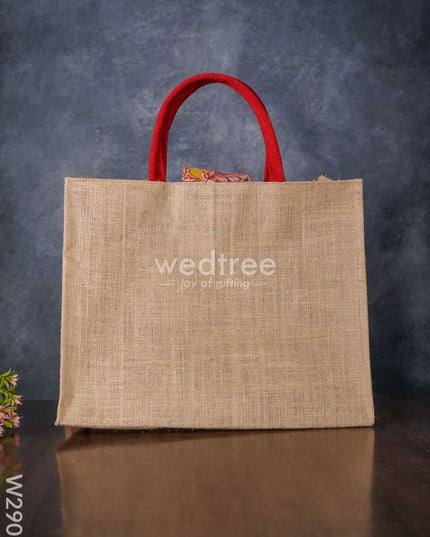 Jute Bag With Kalamkari - W2903 Bags