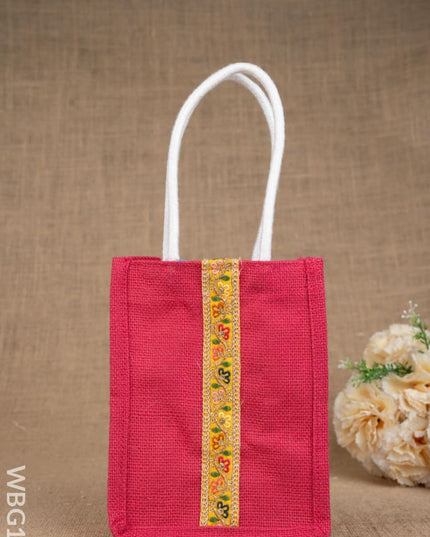 Jute Bag with Lace - WBG1753 - Jute Bags