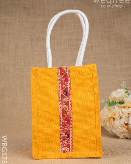 Jute Bag with Lace - WBG1753 - Jute Bags