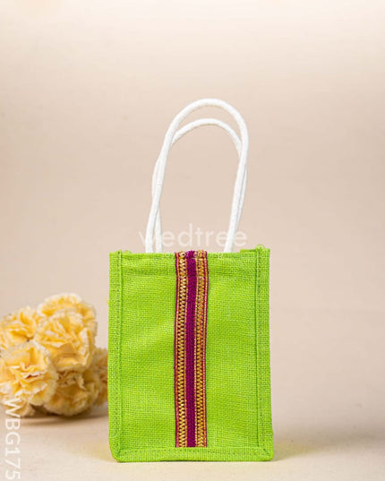 Jute Bag with Lace - WBG1753 Jute Bags