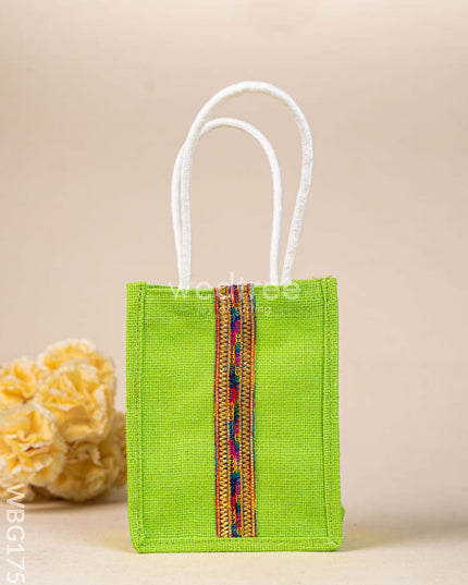 Jute Bag with Lace - WBG1753 Jute Bags