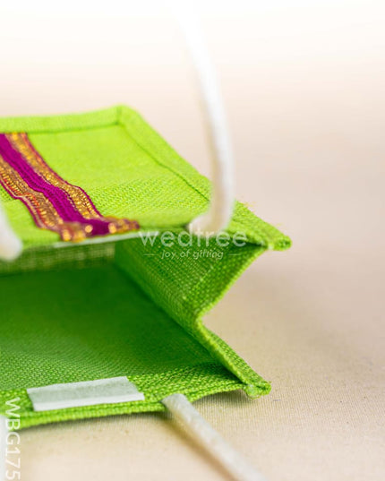 Jute Bag with Lace - WBG1753 Jute Bags