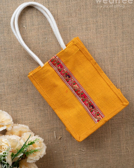 Jute Bag with Lace - WBG1753 - Jute Bags