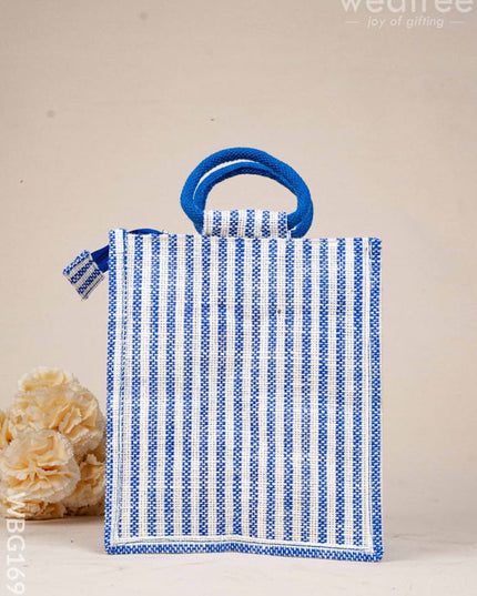 Jute Bag with Madhubani Print - WBG1698 Jute Bags