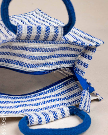 Jute Bag with Madhubani Print - WBG1698 Jute Bags