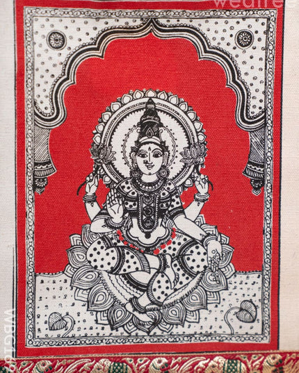 Jute Bag with Madhubani Print - WBG1698 Jute Bags
