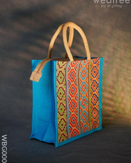 Jute Bag With Multi-Colour Stripes - Wbg0007 Bags