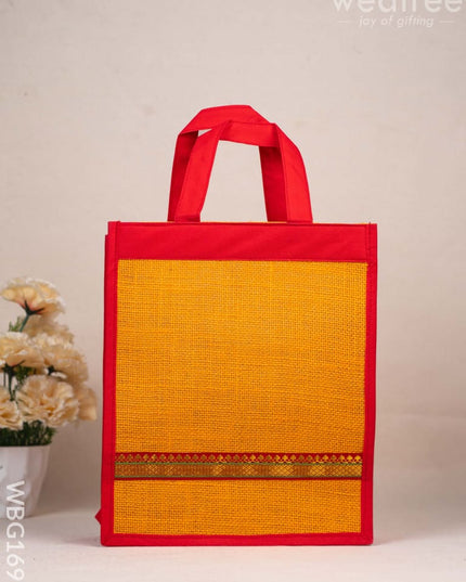 Jute Bag with Non Woven Fabric - WBG1695 Jute Bags