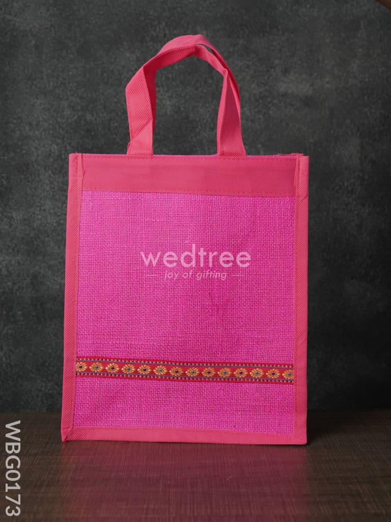 Jute Bag with Nonwoven Fabric WBG0173 – Wedtree