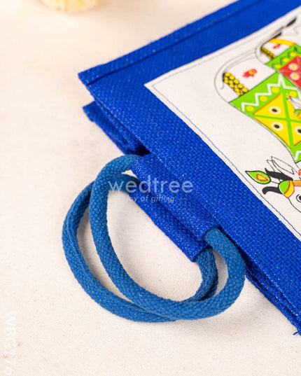 Jute Bag with Pichwai Design - WBG1760 Jute Bags