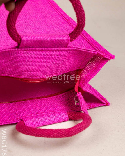 Jute Bag with Pichwai Design - WBG1760 Jute Bags