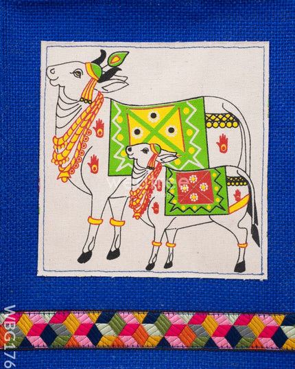 Jute Bag with Pichwai Design - WBG1760 Jute Bags