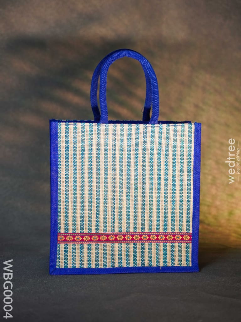 Jute Bag With Strip Prints - Wbg0004 Bags