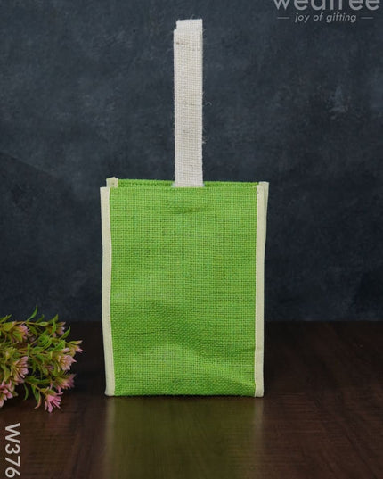Jute Bag With Velcro - W3765 Bags