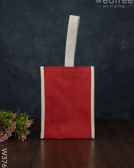 Jute Bag With Velcro - W3765 Bags